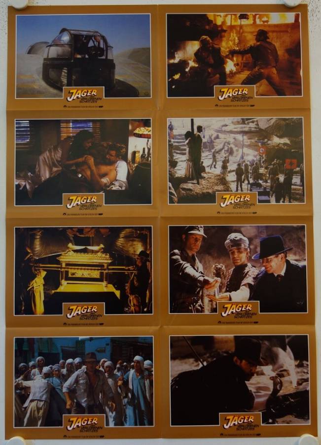 Raiders of the Lost Ark re-release german lobby card set