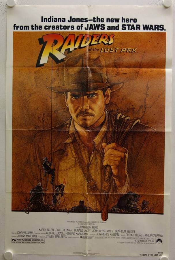 Raiders of the Lost Ark original release US Onesheet movie poster