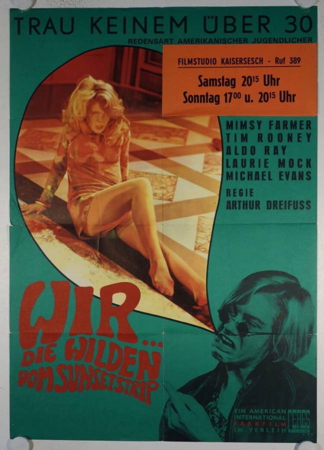 Riot on Sunset Strip original release german movie poster