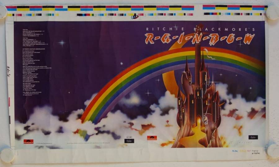 Ritchie Blackmore's Rainbow Testdruck für das originale deutsche LP-Cover