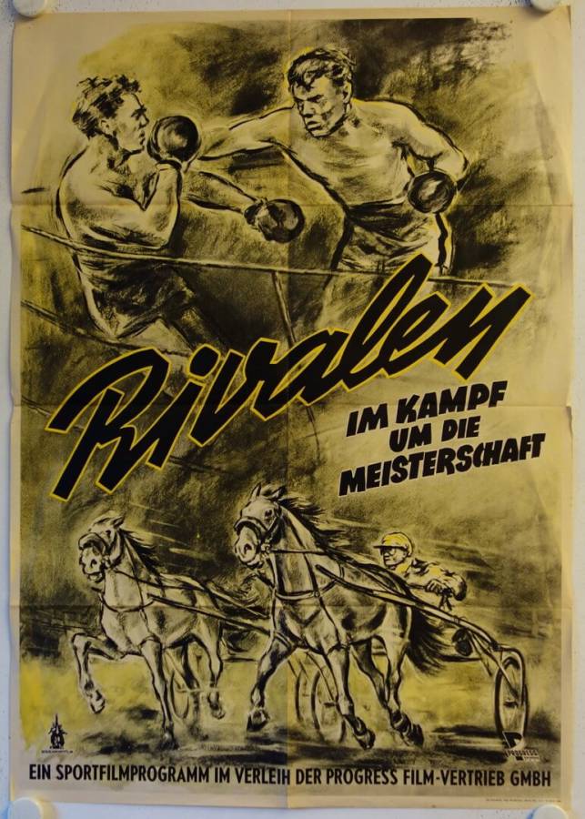 Rivalen im Kampf um die Meisterschaft originales DDR Filmplakat