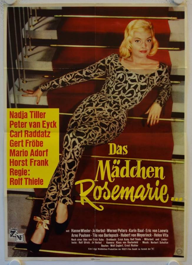 Das Mädchen Rosemarie originales deutsches Filmplakat