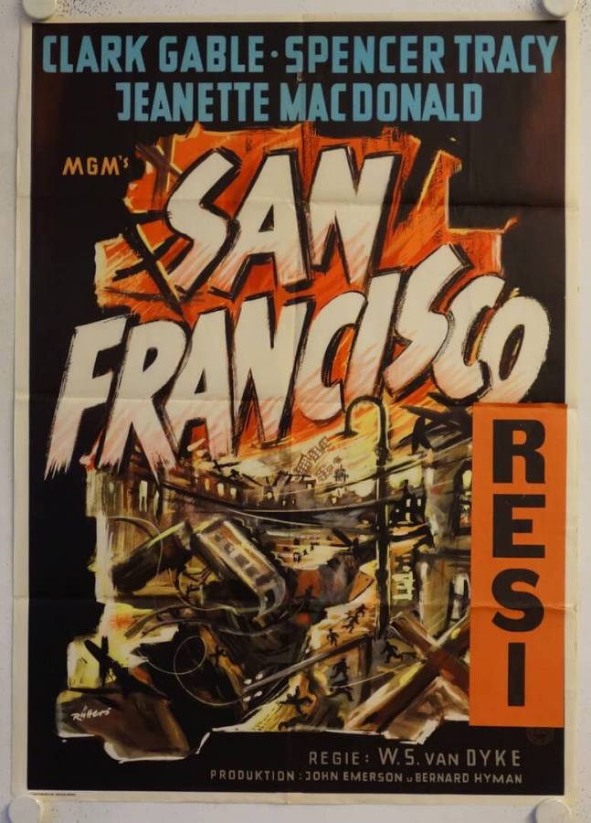 San Francisco re-release german movie poster