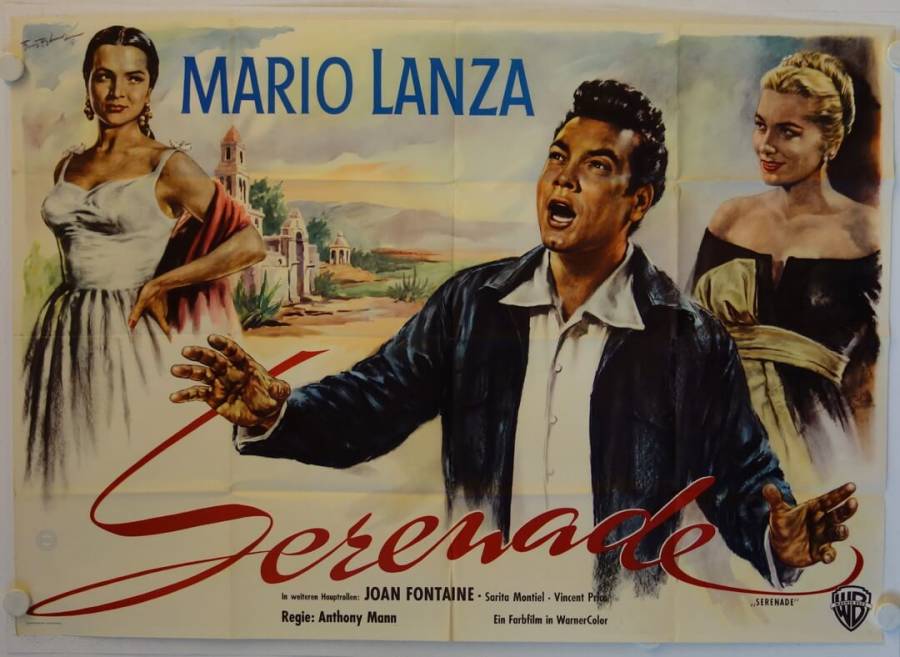 Serenade original release german double-panel movie poster