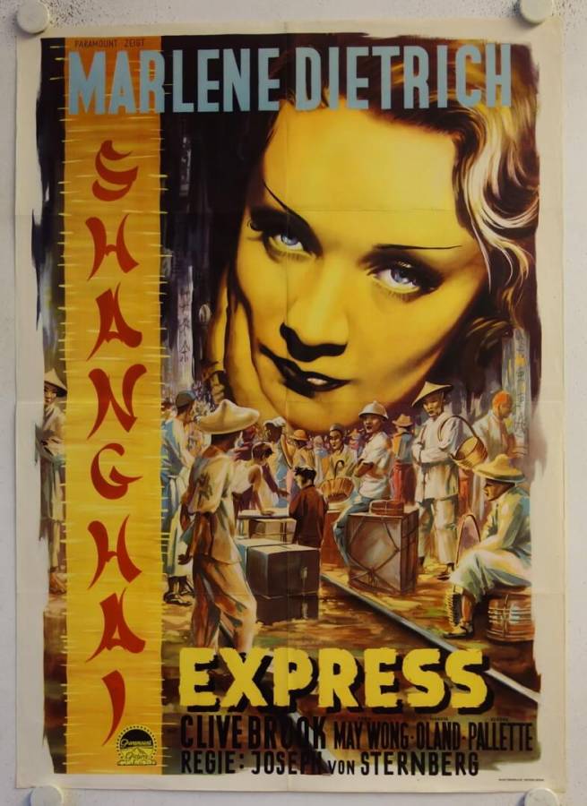 Shanghai Express re-release german movie poster