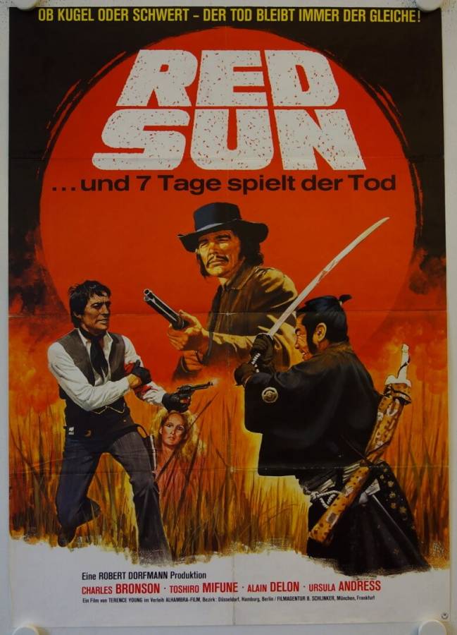 Red Sun ...und sieben Tage spielt der Tod originales deutsches Filmplakat