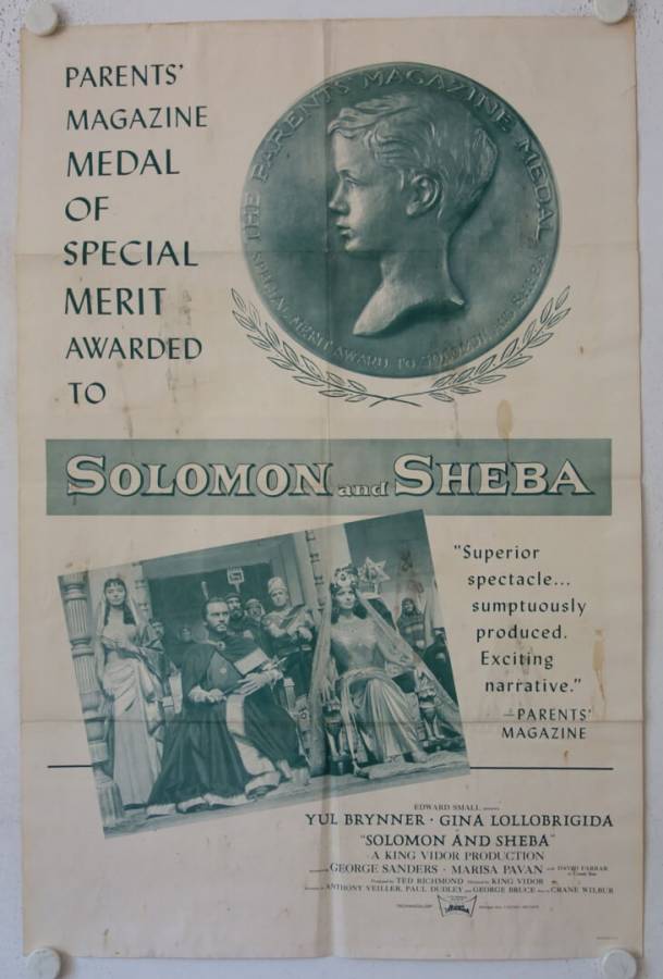 Salomon und die Königin von Saba originales US Onesheet Filmplakat