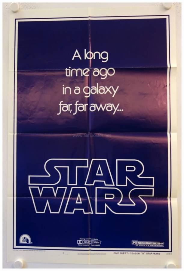 Star Wars original release US Onesheet movie poster