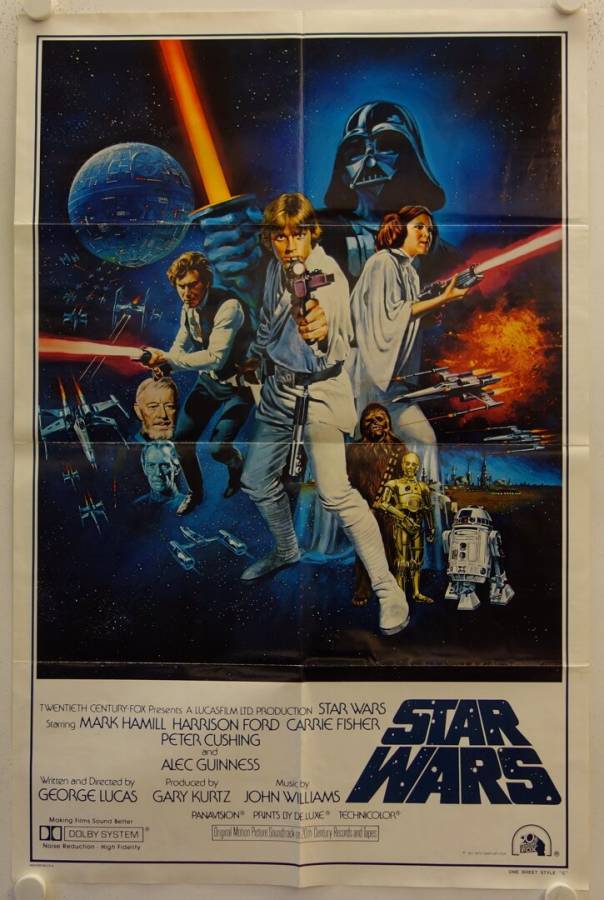 Star Wars original release US Onesheet movie poster