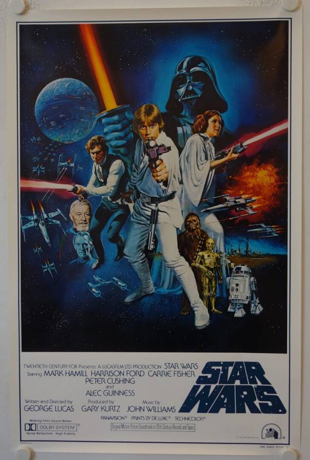 Star Wars original release US Onesheet movie poster