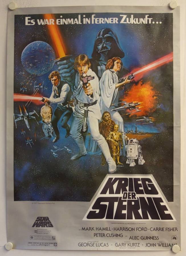 Star Wars original release large german movie poster