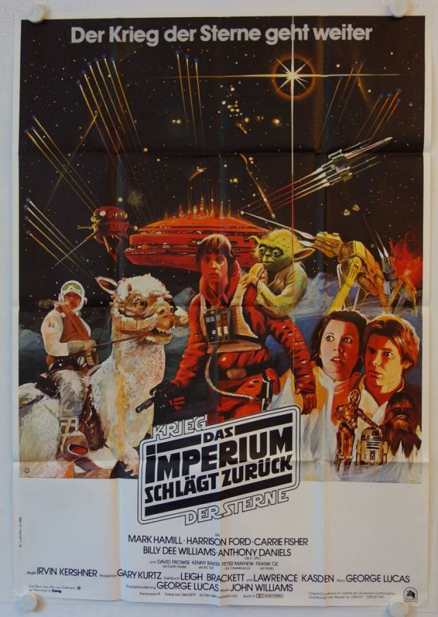 Star Wars - The Empire Strikes Back original release german double-panel movie poster