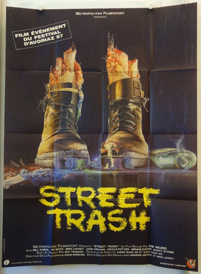 Street Trash original release large french movie poster