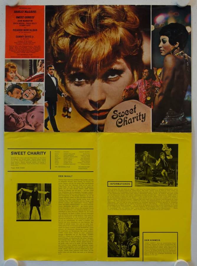 Sweet Charity originales deutsches Filmplakat