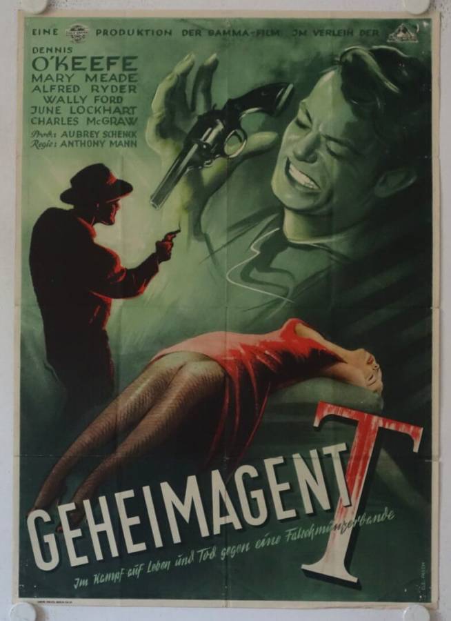 T-Men original release german movie poster