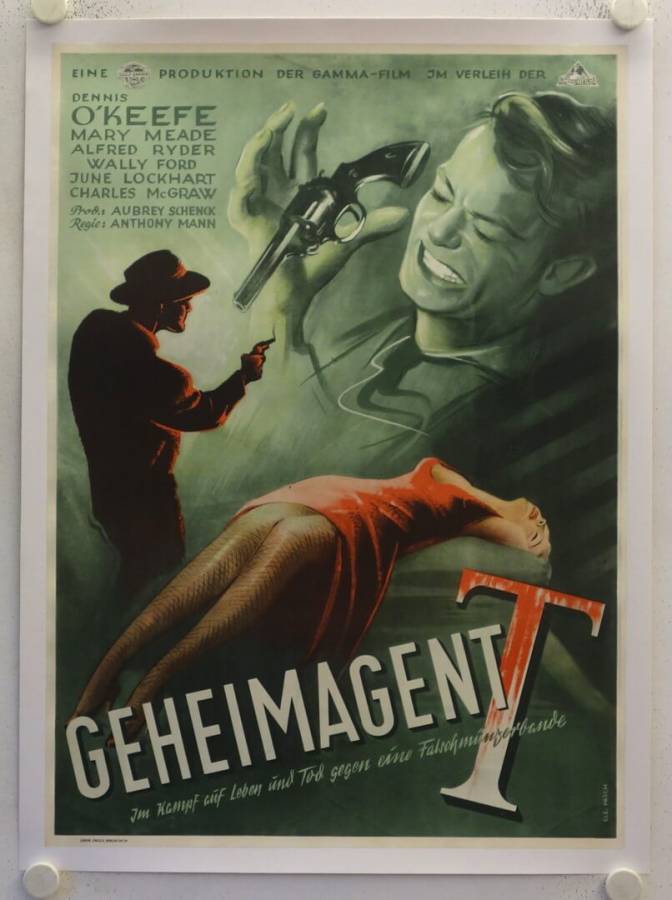 T-Men original release german movie poster