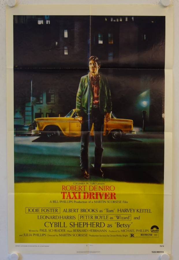 Taxi Driver original release US Onesheet movie poster