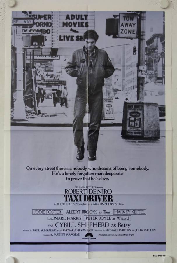 Taxi Driver original release US Onesheet movie poster