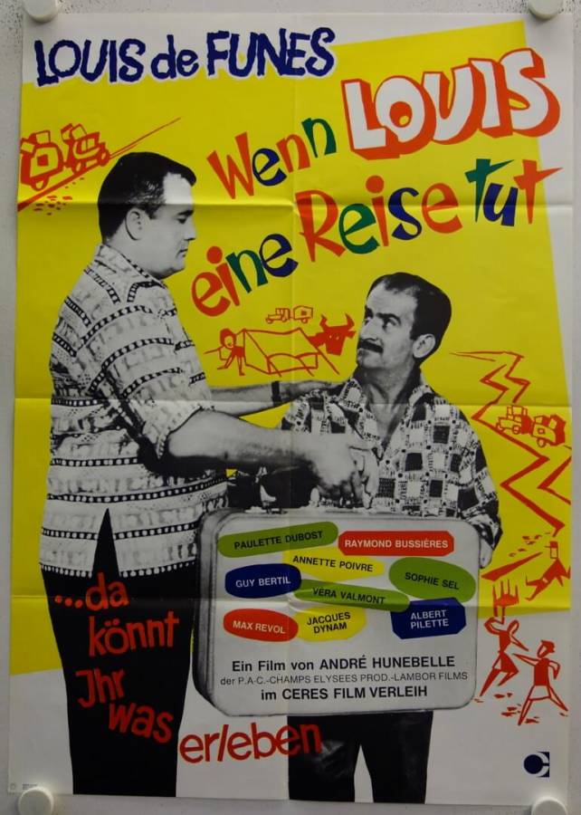 Taxi roulotte et corrida - Taxi, Trailer and Corrida original release german movie poster