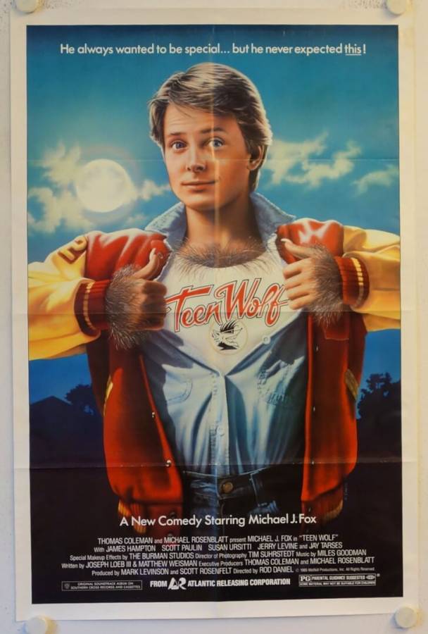 Teen Wolf originales US Onesheet Filmplakat