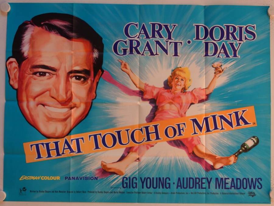 That Touch of Mink original release British Quad movie poster