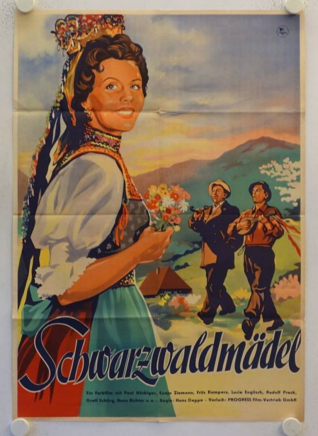 The Black Forest Girl original release east-german movie poster