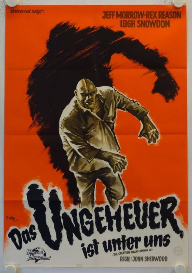 The Creature walks among us original release german movie poster