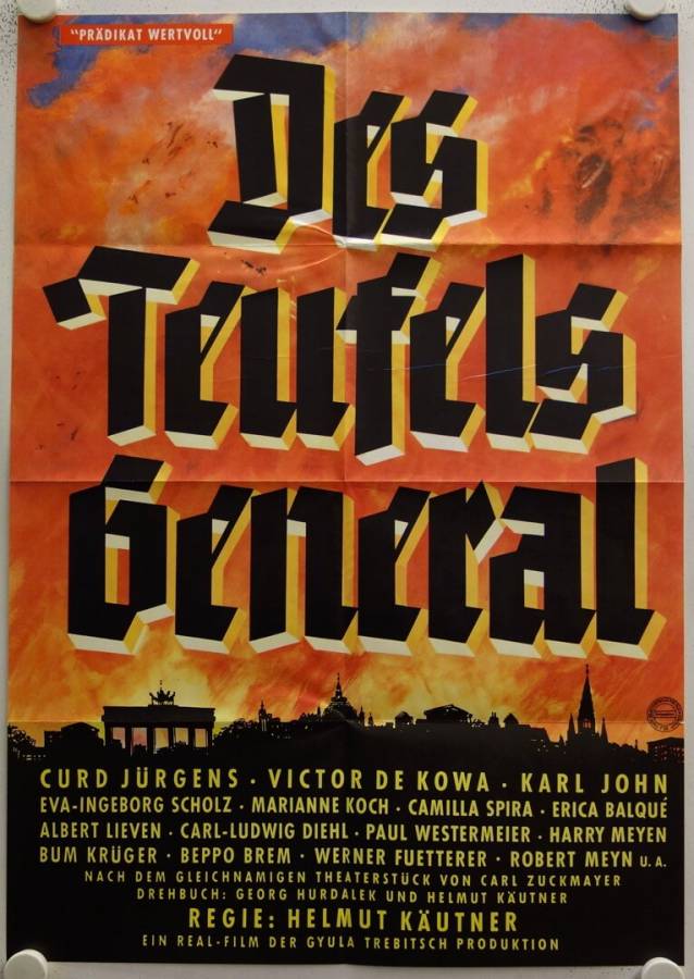 Des Teufels General originales deutsches Filmplakat