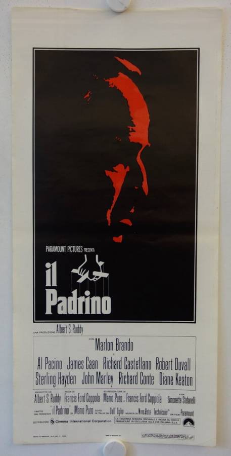 The Godfather original release italian locandina movie poster