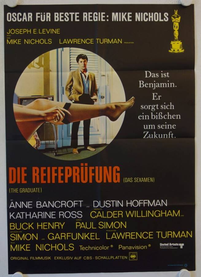 The Graduate original release german movie poster