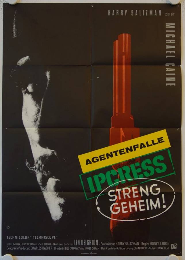 Ipcress Streng geheim originales deutsches Filmplakat