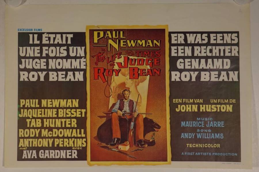 Das war Roy Bean originales Filmplakat aus Belgien