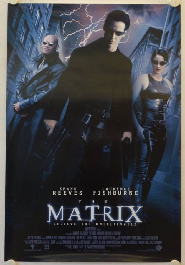 The Matrix original release US Intl Onesheet movie poster