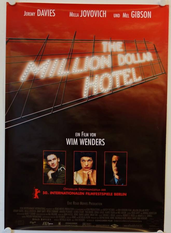 The Million Doilar Hotel original release german double-panel movie poster