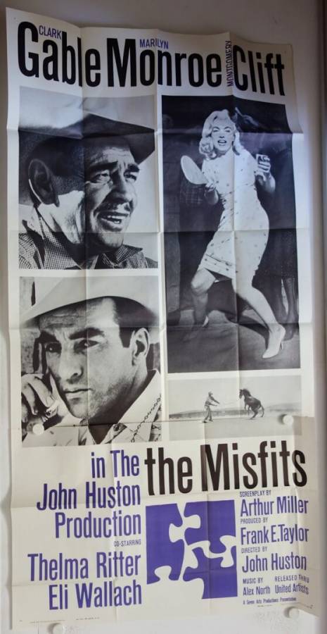 The Misfits original release US Three-Sheet movie poster