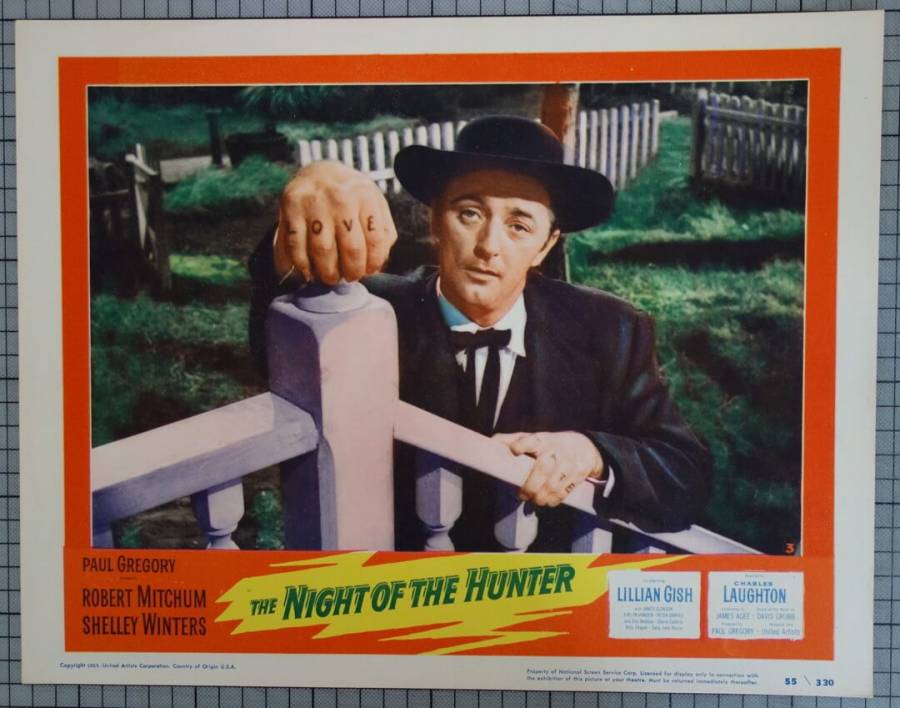 The Night of the Hunter original release US Lobby Card