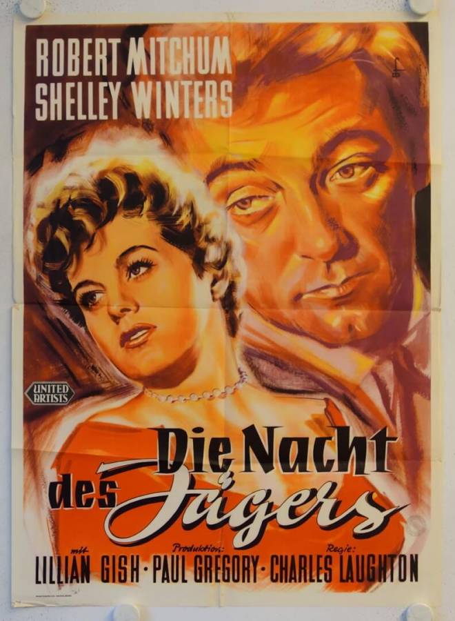 Die Nacht des Jägers originales deutsches Filmplakat