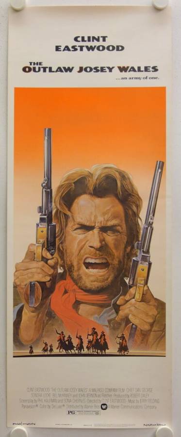 The Outlaw Josey Wales original release US Insert movie poster