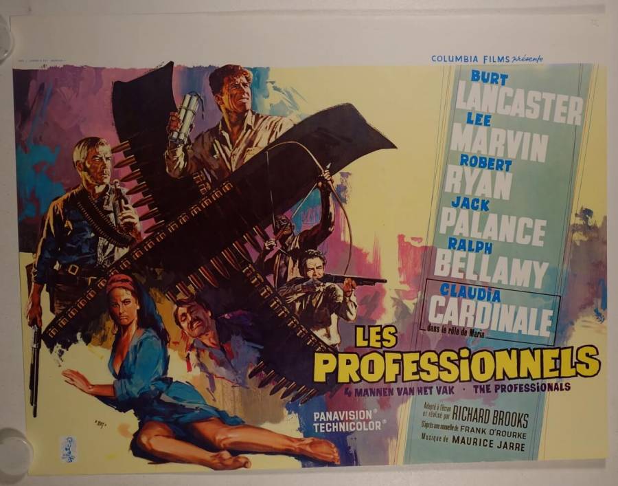 The Professionals original release belgian movie poster