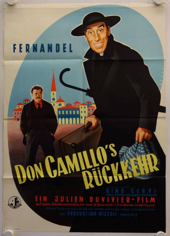 Don Camillos Rückkehr originales deutsches Filmplakat