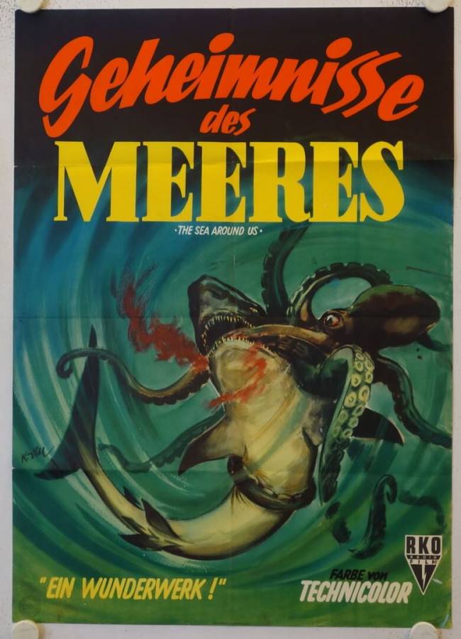 Geheimnisse des Meeres originales deutsches Filmplakat