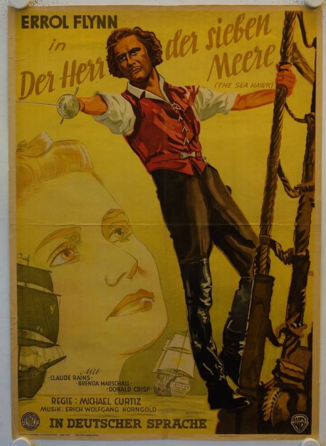 Der Herr der Sieben Meere originales deutsches Filmplakat