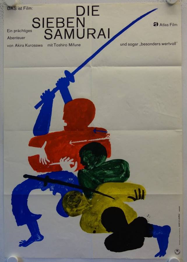 The Seven Samurai original release german movie poster