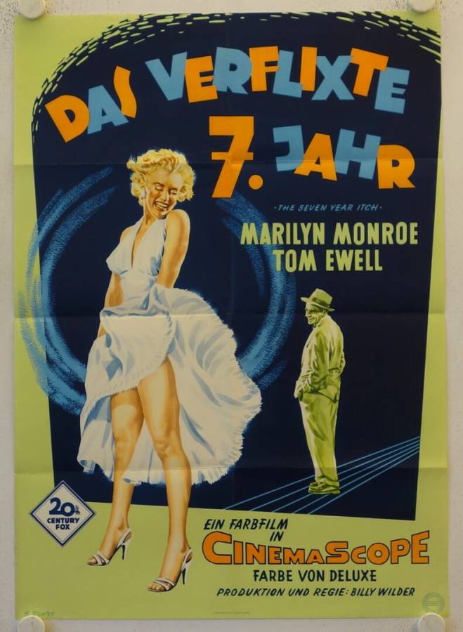 The Seven Year Itch original release german movie poster