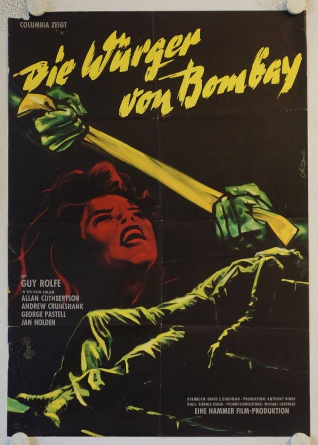 Die Würger von Bombay originales deutsches Filmplakat