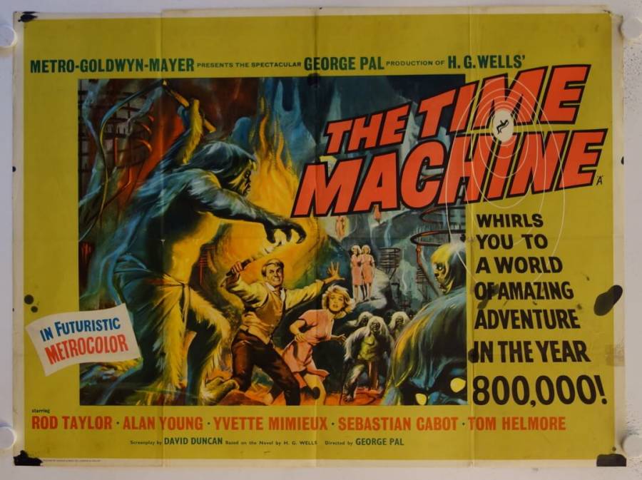 The Time Machine original release british quad movie poster