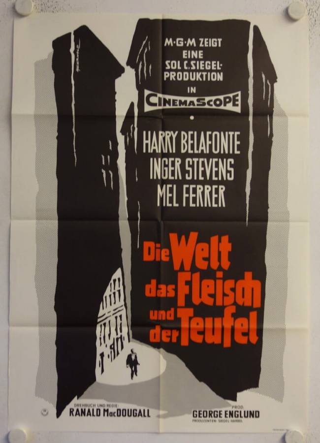 The World the Flesh and the Devil original release german movie poster