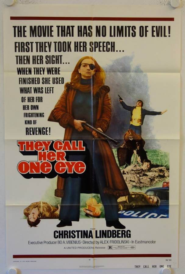 They call her One Eye original release US onesheet movie poster