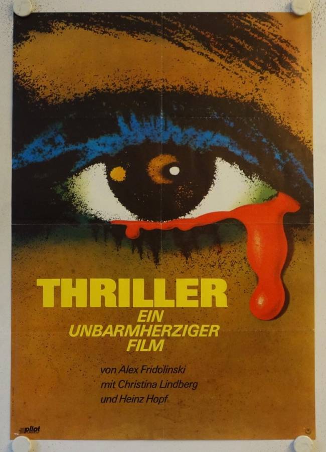 Thriller - ein umbarmherziger Film originales deutsches Filmplakat