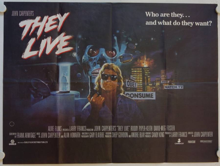 They Live original release british movie poster